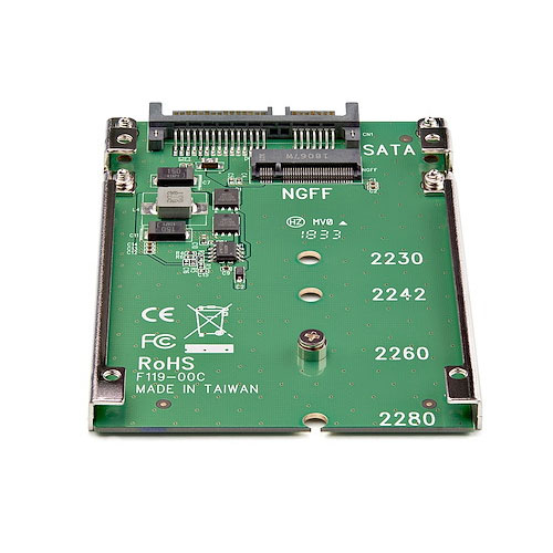  Adaptador Conversor SSD M.2 NGFF a SATA de 2,5 Pulgadas - Convertidor M2 a SATA - Controlador de almacenamiento - Startech - SAT32M225