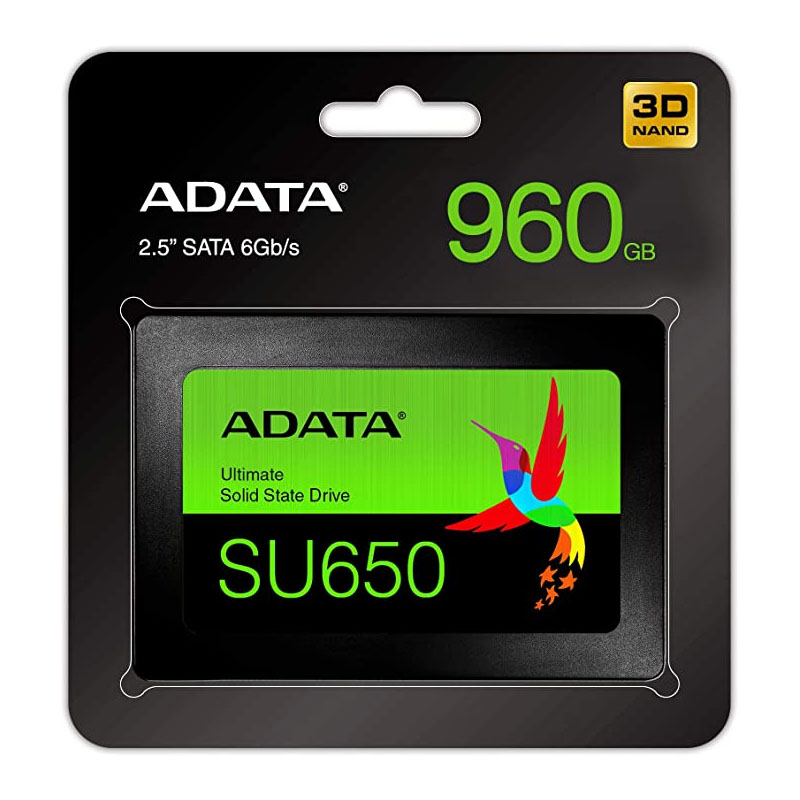 ADATA SU630 960GB SSD - UNIDAD DE ESTADO SÓLIDO, LECTURA HASTA 520 MB/s Y ESCRITURA HASTA 450 MB/s, SATA III, 2.5