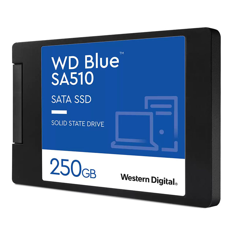 WD WESTERN DIGITAL BLUE SA510 250GB SSD - UNIDAD DE ESTADO SÓLIDO, LECTURA HASTA 555 MB/s Y ESCRITURA HASTA 440 MB/s, SATA III, 2.5